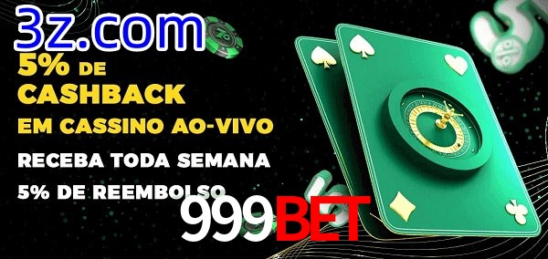 Promoções do cassino ao Vivo 999BET